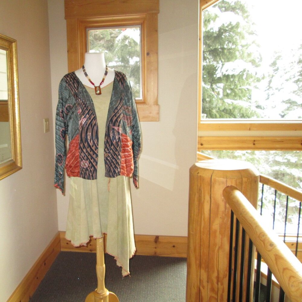 Steel Pony Asymmetrical Dress, Oh My Gauze Pants & Kusnadi Button Front Top - Picture 6 of 12